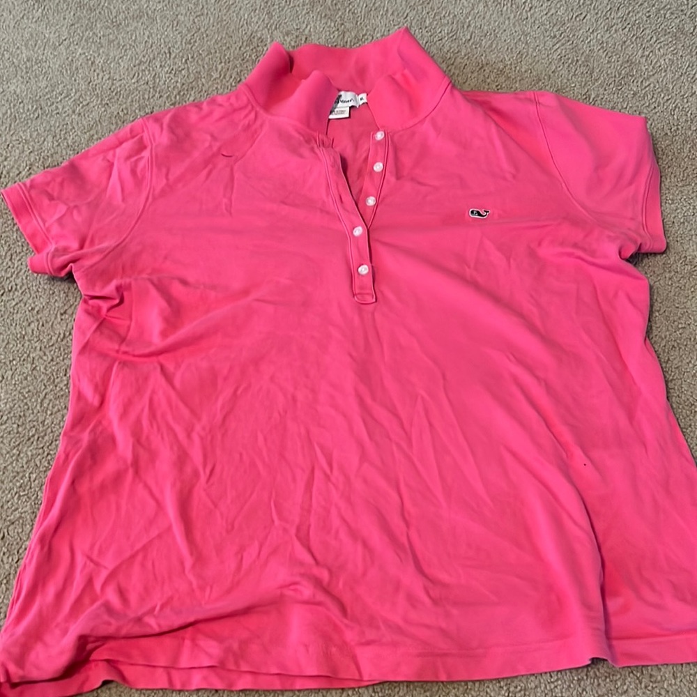 Super cute pink vineyard vines polo  XL